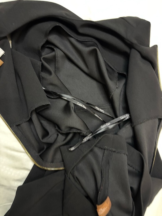 Calvin Klein Black Sheath Dress Sz 2 Knee Length Office Minimalist 90s cbk Women - Picture 14 of 16